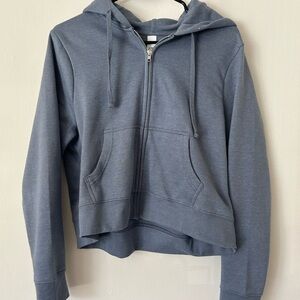CROP ZIP HOODIE